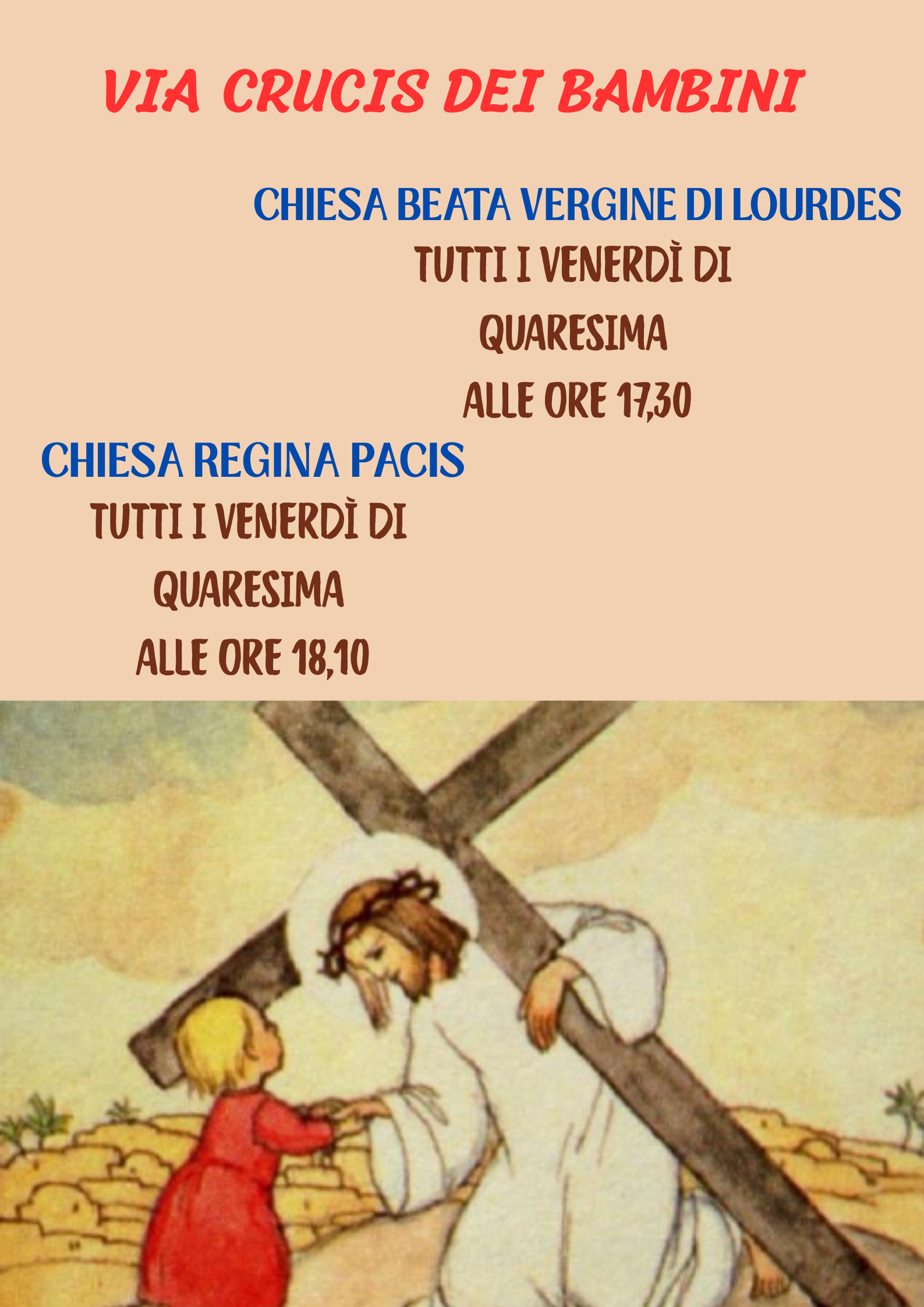 via crucis dei bambini